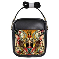 Hail Fine Art Print Girls Sling Bags by Sapixe