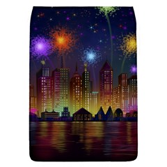 Happy Birthday Independence Day Celebration In New York City Night Fireworks Us Flap Covers (l)  by Sapixe