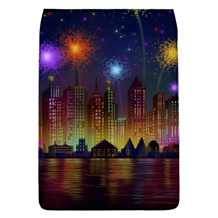 Happy Birthday Independence Day Celebration In New York City Night Fireworks Us Flap Covers (S) 