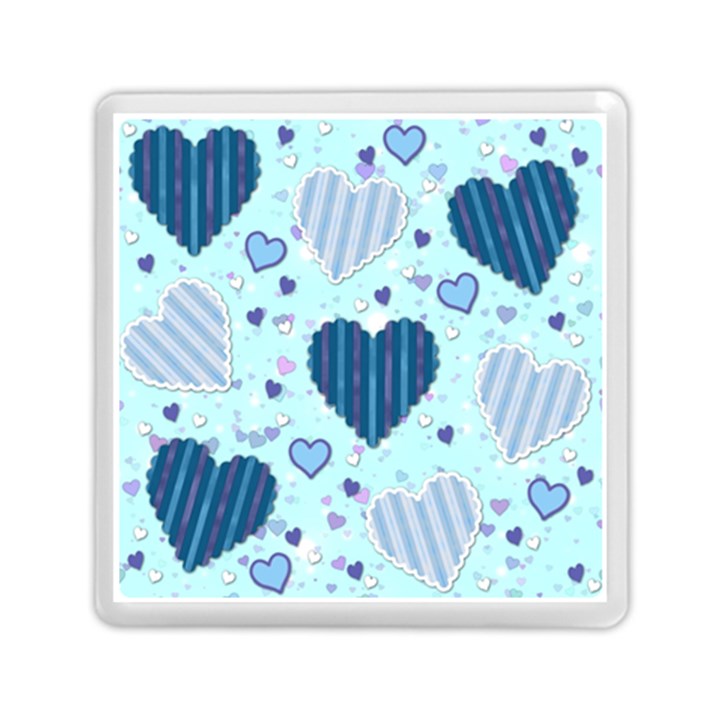 Hearts Pattern Paper Wallpaper Memory Card Reader (Square) 