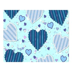 Hearts Pattern Paper Wallpaper Double Sided Flano Blanket (large)  by Sapixe