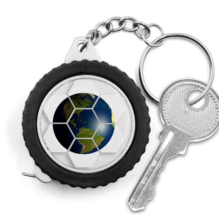 Hexagon Diamond Earth Globe Measuring Tape