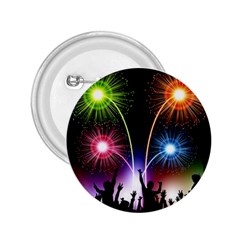 Happy New Year 2017 Celebration Animated 3d 2 25  Buttons by Sapixe