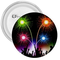 Happy New Year 2017 Celebration Animated 3d 3  Buttons by Sapixe