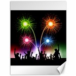 Happy New Year 2017 Celebration Animated 3d Canvas 36  x 48   35.26 x46.15  Canvas - 1