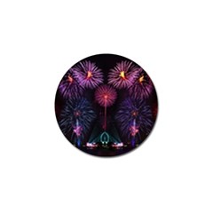 Happy New Year New Years Eve Fireworks In Australia Golf Ball Marker (10 Pack) by Sapixe