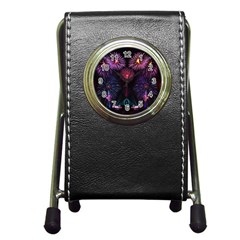 Happy New Year New Years Eve Fireworks In Australia Pen Holder Desk Clocks by Sapixe