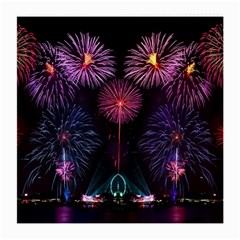 Happy New Year New Years Eve Fireworks In Australia Medium Glasses Cloth (2-side) by Sapixe