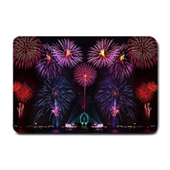 Happy New Year New Years Eve Fireworks In Australia Small Doormat  by Sapixe