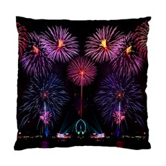 Happy New Year New Years Eve Fireworks In Australia Standard Cushion Case (two Sides) by Sapixe