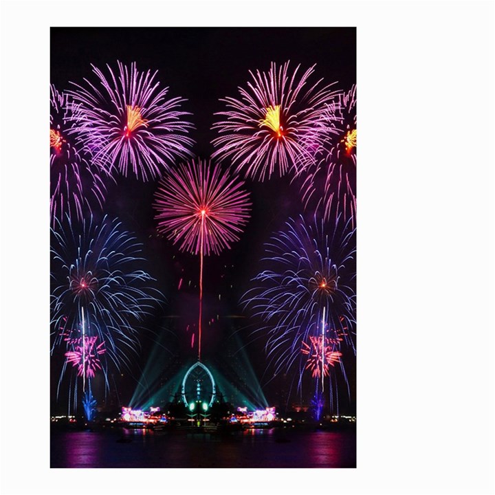 Happy New Year New Years Eve Fireworks In Australia Small Garden Flag (Two Sides)