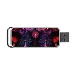 Happy New Year New Years Eve Fireworks In Australia Portable Usb Flash (two Sides) by Sapixe