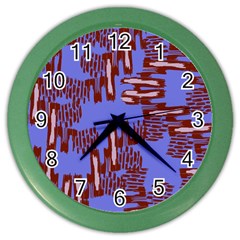 Ikat Sticks Color Wall Clocks