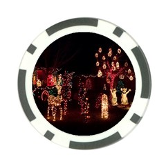 Holiday Lights Christmas Yard Decorations Poker Chip Card Guard (10 Pack) by Sapixe