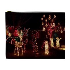 Holiday Lights Christmas Yard Decorations Cosmetic Bag (xl) by Sapixe