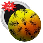 Insect Pattern 3  Magnets (100 pack) Front