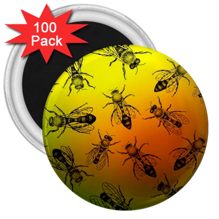 Insect Pattern 3  Magnets (100 pack)