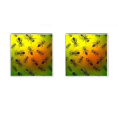 Insect Pattern Cufflinks (square) by Sapixe