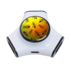 Insect Pattern 3-port Usb Hub by Sapixe