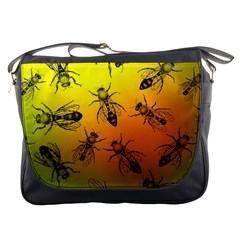 Insect Pattern Messenger Bags by Sapixe