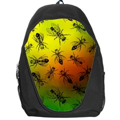 Insect Pattern Backpack Bag by Sapixe