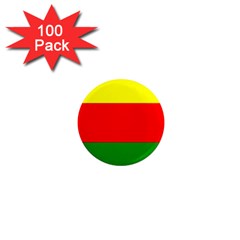 Kurdistan Kurd Kurds Kurdish Flag 1  Mini Magnets (100 Pack)  by Sapixe