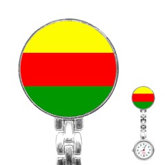 Kurdistan Kurd Kurds Kurdish Flag Stainless Steel Nurses Watch by Sapixe