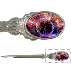 Happy New Year Clock Time Fireworks Pictures Letter Openers by Sapixe