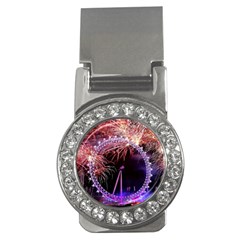 Happy New Year Clock Time Fireworks Pictures Money Clips (cz)  by Sapixe