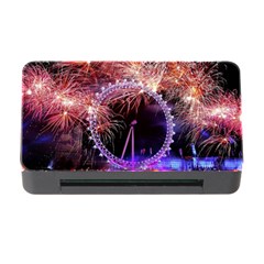 Happy New Year Clock Time Fireworks Pictures Memory Card Reader With Cf by Sapixe