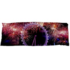 Happy New Year Clock Time Fireworks Pictures Body Pillow Case Dakimakura (two Sides) by Sapixe