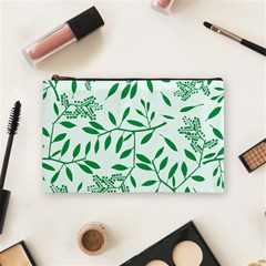 Leaves Foliage Green Wallpaper Cosmetic Bag (medium)  by Sapixe