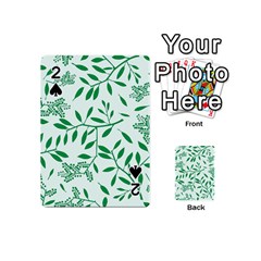 Leaves Foliage Green Wallpaper Playing Cards 54 (mini)  by Sapixe