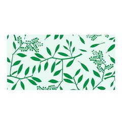 Leaves Foliage Green Wallpaper Satin Wrap by Sapixe