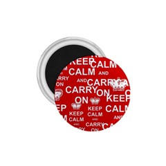 Keep Calm And Carry On 1.75  Magnets