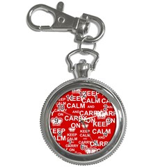 Keep Calm And Carry On Key Chain Watches