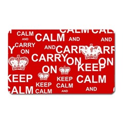 Keep Calm And Carry On Magnet (Rectangular)