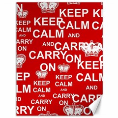 Keep Calm And Carry On Canvas 36  x 48  