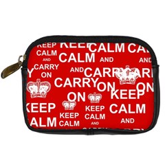 Keep Calm And Carry On Digital Camera Cases by Sapixe