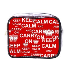 Keep Calm And Carry On Mini Toiletries Bags