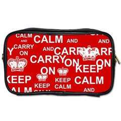 Keep Calm And Carry On Toiletries Bags