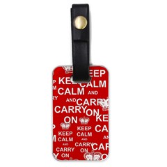 Keep Calm And Carry On Luggage Tags (One Side) 