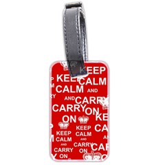 Keep Calm And Carry On Luggage Tags (Two Sides)