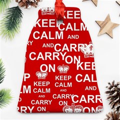 Keep Calm And Carry On Ornament (Bell)