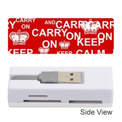 Keep Calm And Carry On Memory Card Reader (stick)  by Sapixe