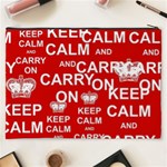 Keep Calm And Carry On Cosmetic Bag (XXXL)  Back