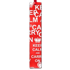 Keep Calm And Carry On Large Book Marks by Sapixe