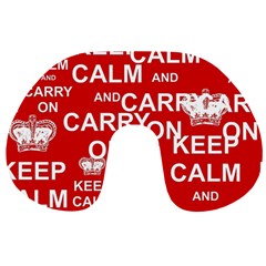 Keep Calm And Carry On Travel Neck Pillows