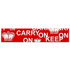 Keep Calm And Carry On Small Flano Scarf