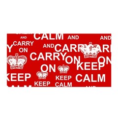 Keep Calm And Carry On Satin Wrap by Sapixe